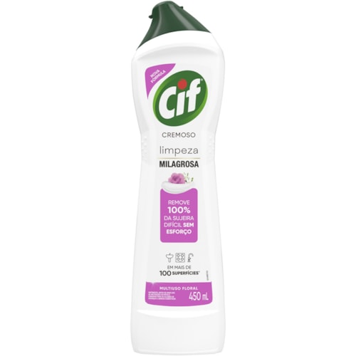 Limpador Cremoso Cif Multiuso Floral 450ml