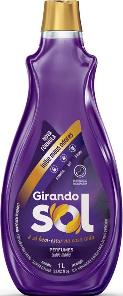 Limpador Perfumado Girando Sol Suave Magia 1L - Destro