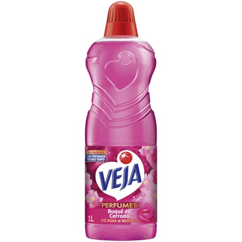 Limpador Perfumado Veja Perfumes Ipê Rosa e Begônia 1L