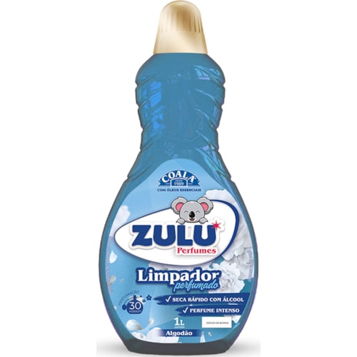 Limpador Perfumado Zulu Coala Algodão 1L