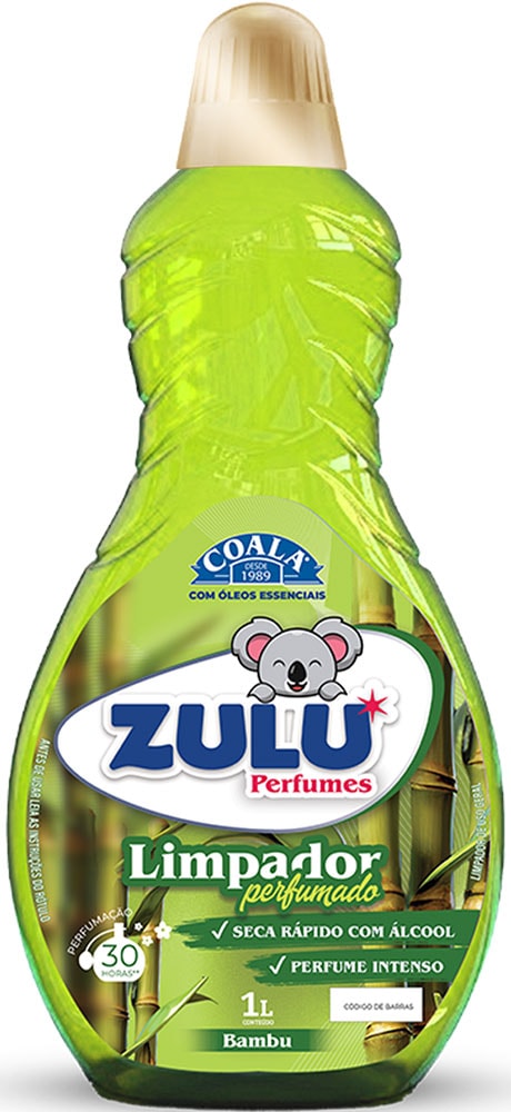 Limpador Perfumado Zulu Coala Bambu 1L - Destro