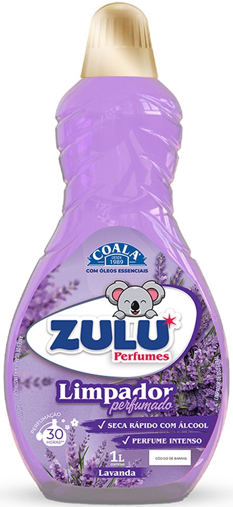 Limpador Perfumado Zulu Coala Lavanda 1L - Destro