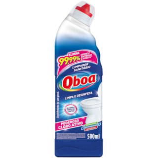 Limpador Sanitário Qboa Com Cloro Ativo 500ml