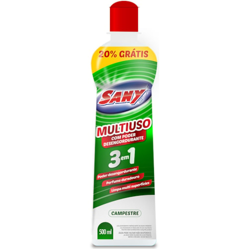 Limpador Sany Mix Multiuso Desengordurante Campestre 500ml