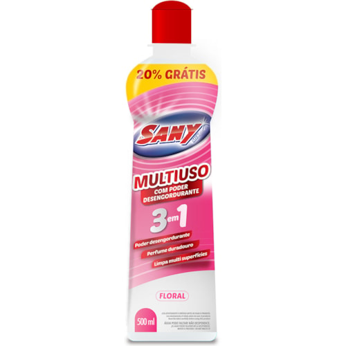 Limpador Sany Mix Multiuso Desengordurante Floral 500ml