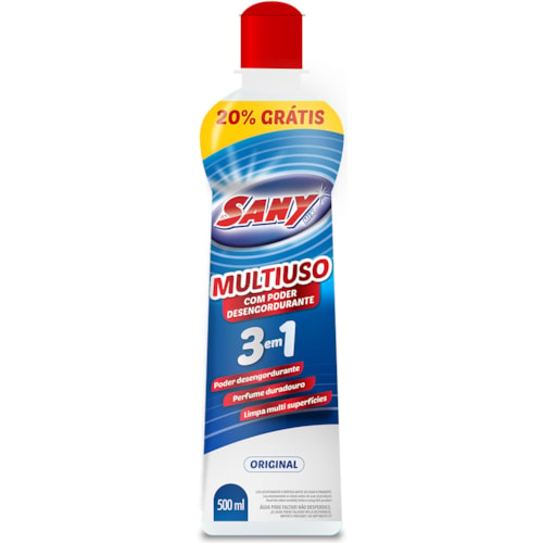 Limpador Sany Mix Multiuso Desengordurante Original 500ml