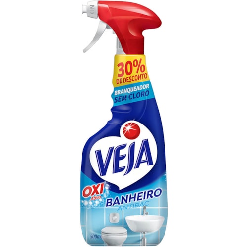 Limpador Veja Anti Bac Banheiro Pulverizador 500ml Promocional