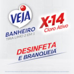 Limpador Veja Banheiro X-14 2 em 1 Tira Limo Pulverizador 500ml