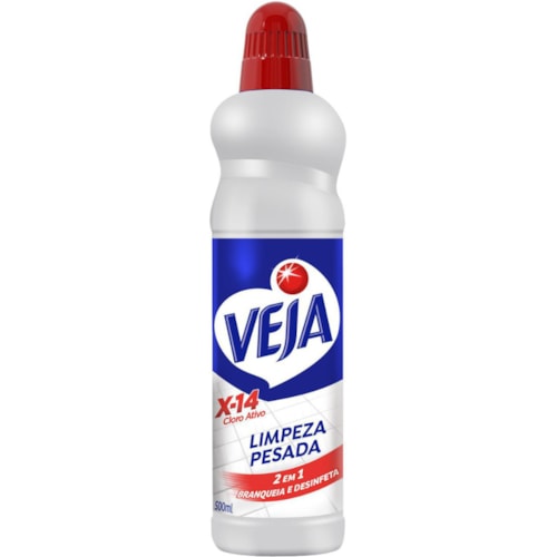 Limpador Veja Limpeza Pesada 2 em 1 X-14 Cloro Ativo 500ml