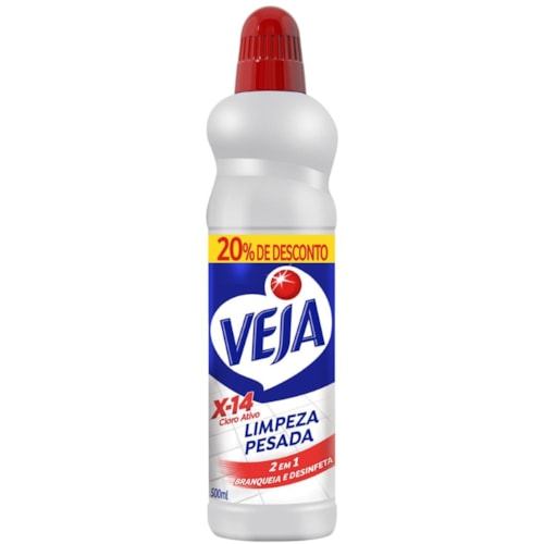 Limpador Veja Limpeza Pesada X-14 Com Cloro Ativo 500ml Promocional