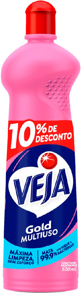 Limpador Veja Multiuso Gold Original Squeeze 500ml - Destro
