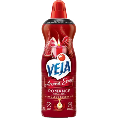 Limpador Veja Perfumado Aroma Sense Romance 1l