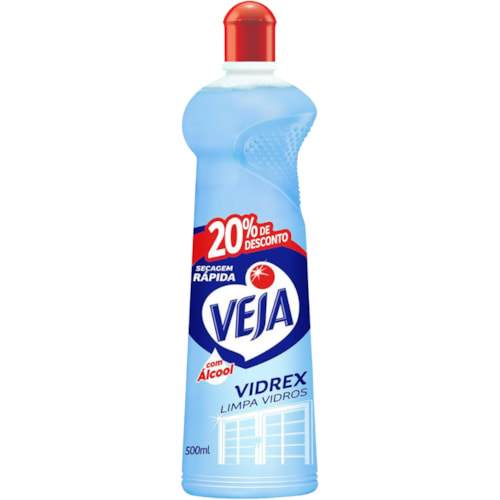 Limpador Veja Vidrex Tradicional Squeeze Leve 500 e Pague 400ml