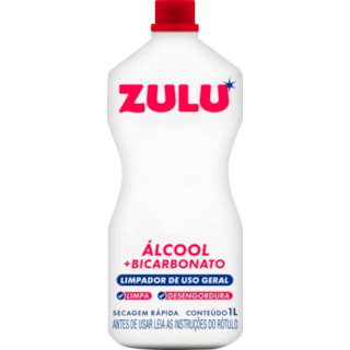 Limpador Zulu De Álcool Multiuso Bicarbonato 1L