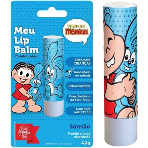 Lip Balm Turma da Mônica Infantil Sansão FPS15