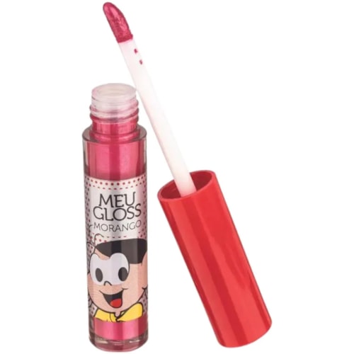 Lip Gloss Turma da Mônica Infantil Sabor Morango