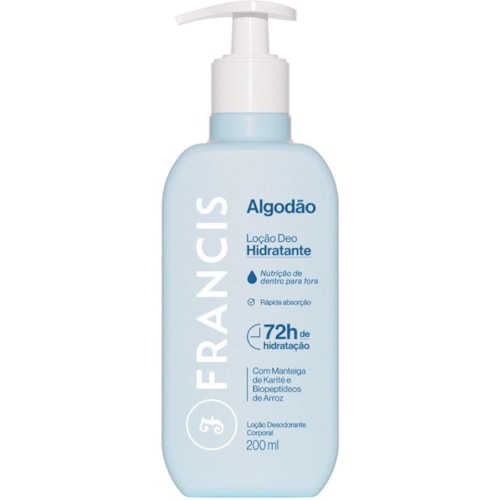 Loção Hidratante Francis Algodão 200ml