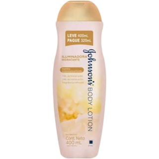 Loção Hidratante Johnson's Body Iluminadora Leve 400ml Pague 320ml