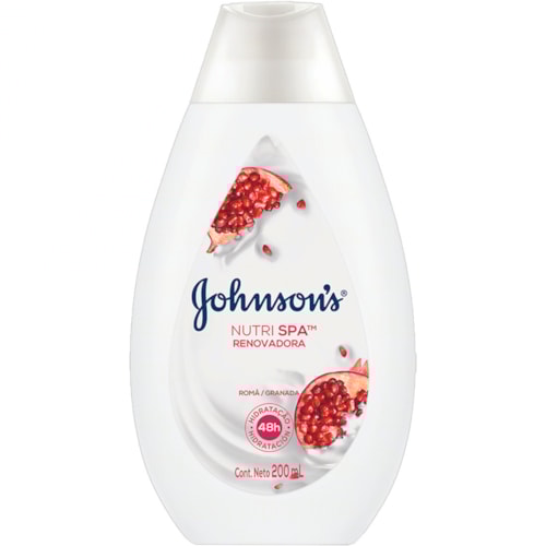 Loção Hidratante Johnson's Nutri Spa Renovadora Romã 200ml