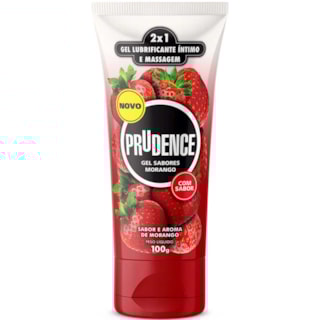 Lubrificante Íntimo Prudence Sabor Morango 100g