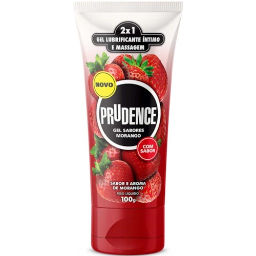 Lubrificante Íntimo Prudence Sabor Morango 100g