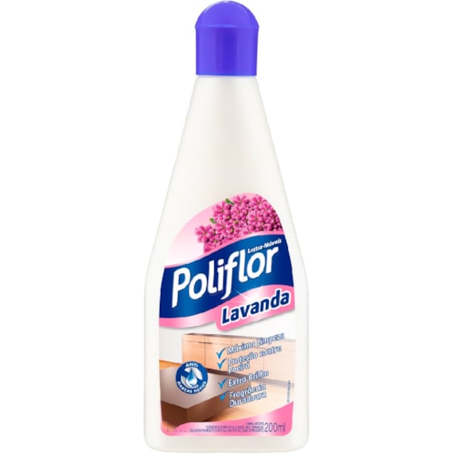 Lustra Móveis Poliflor Lavanda 200ml