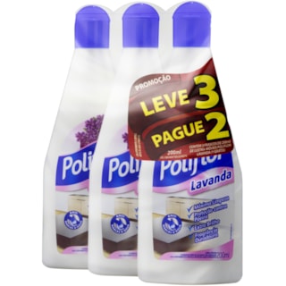 Lustra Móveis Poliflor Lavanda 200ml Leve 3 Pague 2