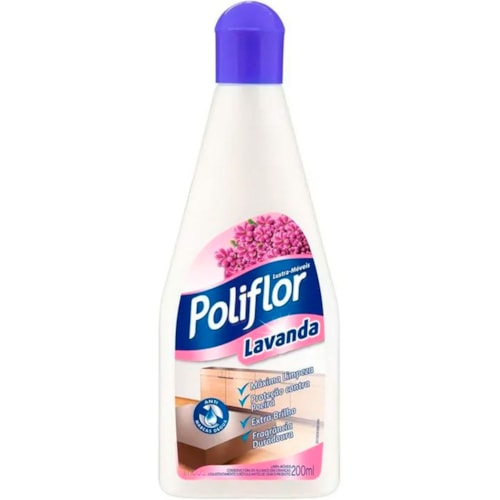 Lustra Móveis Poliflor Lavanda 200ml Promo