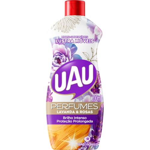 Lustra Móveis UAU Lavanda e Rosas 200ml