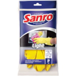 Luva de Látex Sanro Light Amarela Tamanho P