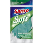 Luvas de Látex Sanro Soft Verde P
