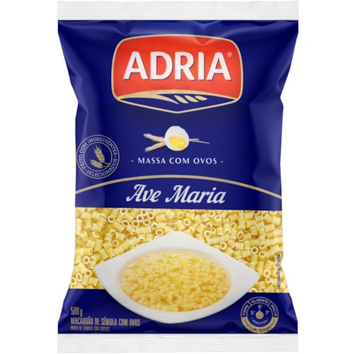 Macarrão Ave Maria com Ovos Adria 500g