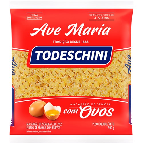 Macarrão Ave Maria Todeschini Com Ovos 500g