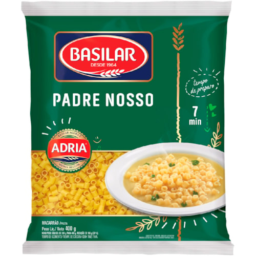 Macarrão Basilar Padre Nosso Semolado 400g