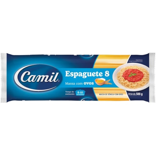 Macarrão Camil Espaguete 8 com Ovos 500g