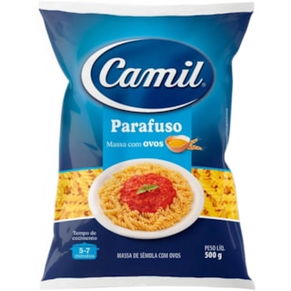 Macarrão Camil Parafuso com Ovos 500g