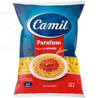 Macarrão Camil Parafuso Sêmola 500g