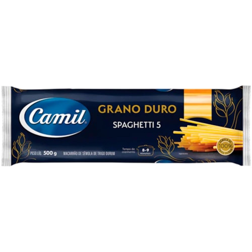 Macarrão Camil Spaghetti 5 Grano Duro 500g