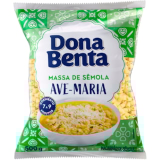 Macarrão Dona Benta Ave Maria Sêmola 500g