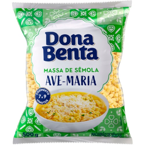 Macarrão Dona Benta Ave Maria Sêmola 500g