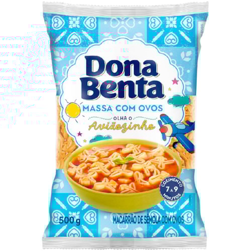 Macarrão Dona Benta Aviãozinho com Ovos 500g