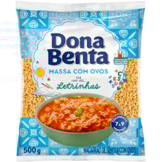Macarrão Dona Benta Letrinhas com Ovos 500g