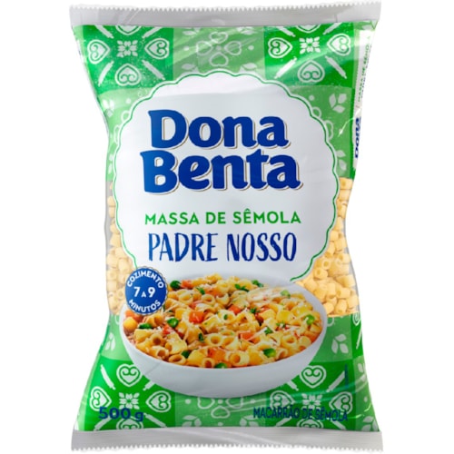 Macarrão Dona Benta Padre Nosso Sêmola 500g