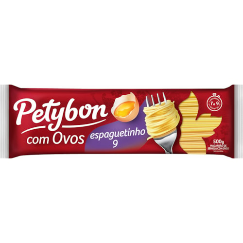 Macarrão Espaguetinho com ovos Petybon 500g