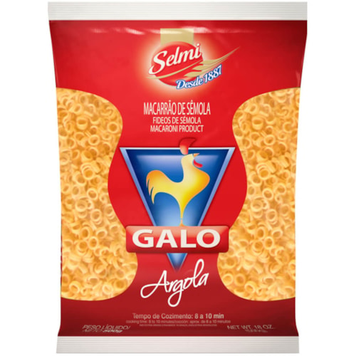 Macarrão Galo Argola com Sêmola 500g