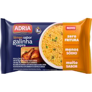 Macarrão Instantâneo Adria Galinha Caipira 75g