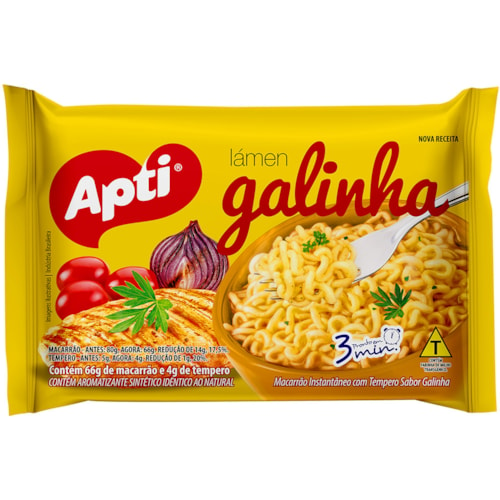 Macarrão Instantâneo Apti Galinha 70g