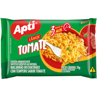 Macarrão Instantâneo Apti Lámen Sabor Tomate 70g