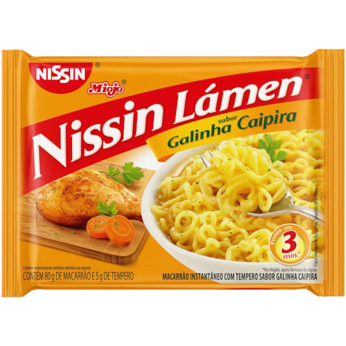 Macarrão Instantâneo Nissin Galinha Caipira 85g