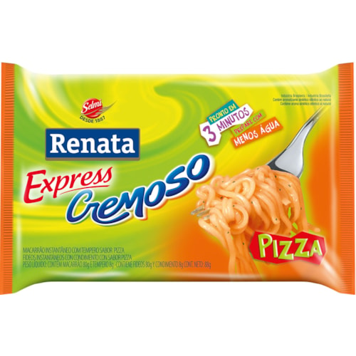 Macarrão Instantâneo Renata Cremoso Sabor Pizza 88g